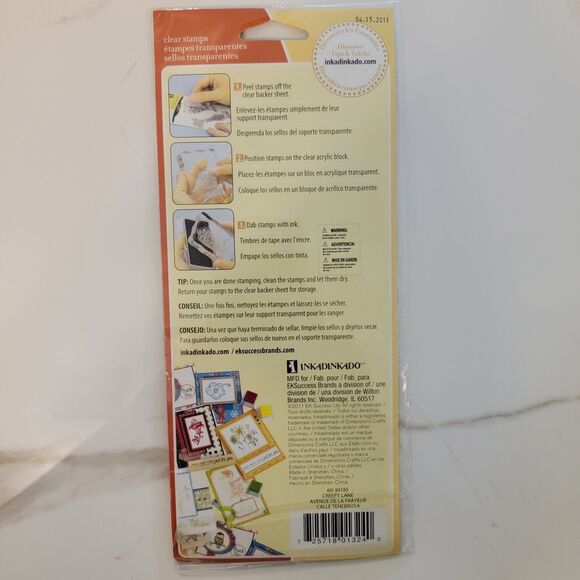 Inkadinkado CREEPY LANE PUMPKINS #60-30185 Clear Cling Stamps Set of 5 NEW - Picture 2 of 6